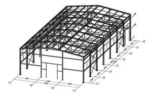 Металлоконструкции для здания (г.Белоусово)