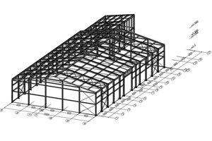 Металлоконструкции для здания под автосервис